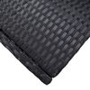 vidaXL Ensemble de bar de jardin 7 pcs et coussins R&eacute;sine tress&eacute;e Noir