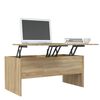 vidaXL Table basse chêne sonoma 102x50,5x46,5 cm bois d'ingénierie