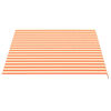 vidaXL Tissu de remplacement pour auvent Jaune et orange 3,5x2,5 m