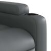 vidaXL Fauteuil inclinable de massage &eacute;lectrique gris similicuir