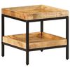 vidaXL Table d'appoint Marron 45 x 45 x 45 cm Bois de mangue massif