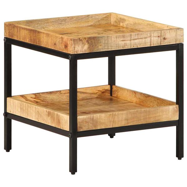 vidaXL Table d'appoint Marron 45 x 45 x 45 cm Bois de mangue massif