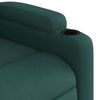 vidaXL Fauteuil inclinable de massage électrique vert foncé tissu