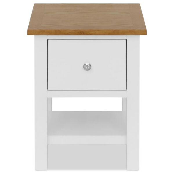 vidaXL Tables de chevet 2 pcs 36x30x47 cm bois de chêne massif