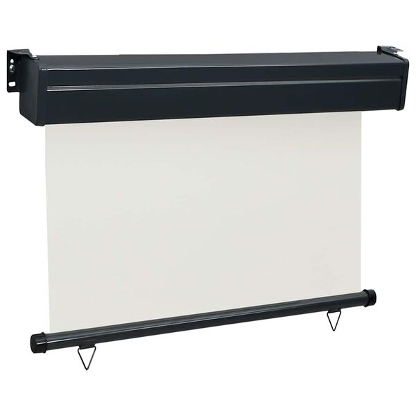vidaXL Auvent latéral de balcon 105x250 cm Crème