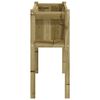 vidaXL Jardini&egrave;res 2 pcs avec pieds bois de pin impr&eacute;gn&eacute;