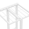 vidaXL Support pour plantes 5 niveaux 43x22x98 cm Blanc M&eacute;tal