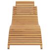 vidaXL Transat Marron 198 x 55 x 58.5 cm Bois de teck massif