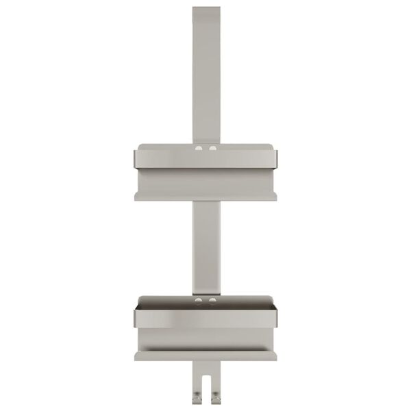 vidaXL Support de douche suspendu acier inoxydable 304 brossé