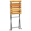 vidaXL Mobilier de bistro pliable 3 pcs Bois d'acacia solide