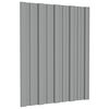 vidaXL Panneaux de toiture 12 pcs Acier galvanisé Gris 60x45 cm