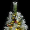 vidaXL Sapin de No&euml;l artificiel articul&eacute; avec 300 LED 240 cm