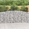 vidaXL Paniers &agrave; gabions arqu&eacute;s 2 pcs 400x30x100/120 cm Fer galvanis&eacute;