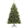 vidaXL Sapin de No&euml;l artificiel articul&eacute; avec pommes de pin 180 cm