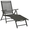 vidaXL Salon de jardin 3 pcs textilène et aluminium noir
