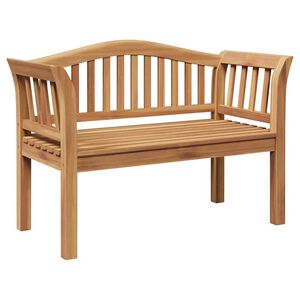vidaXL Banc de jardin Marron 120 x 53,5 x 85 cm Bois de teck solide
