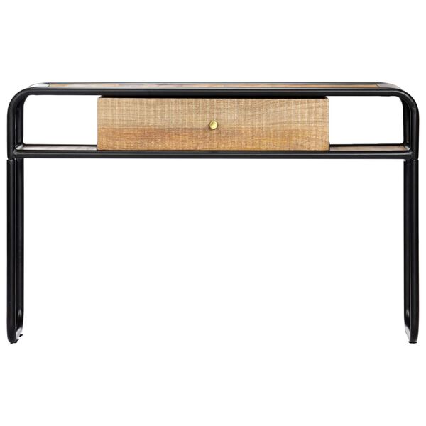 vidaXL Table console 118 x 30 x 75 cm Bois de manguier massif