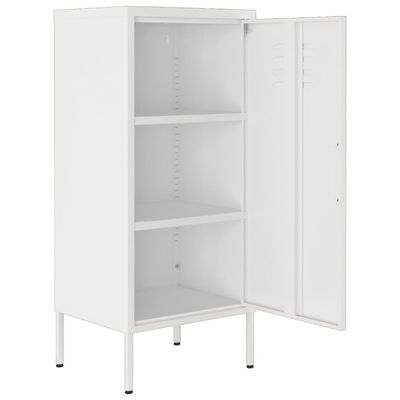 vidaXL Armoire de rangement Blanc 42,5x35x101,5 cm Acier