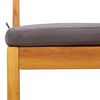 vidaXL Ensemble de balcon avec coussins 3 pcs bois massif d'acacia