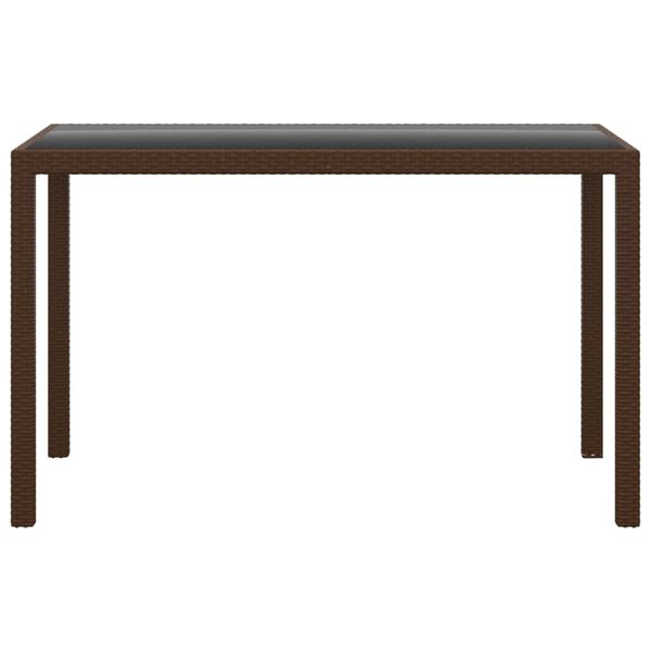 vidaXL Ensemble &agrave; manger de jardin et coussins 3 pcs Poly rotin Marron