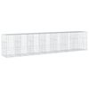 vidaXL Panier gabion avec couvercle 700x100x150 cm fer galvanis&eacute;