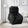 vidaXL Fauteuil inclinable de massage noir velours