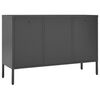 vidaXL Buffet Anthracite 105x35x70 cm Acier et verre tremp&eacute;