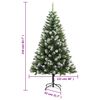 vidaXL Sapin de No&euml;l artificiel articul&eacute; 300 LED et boules 210 cm