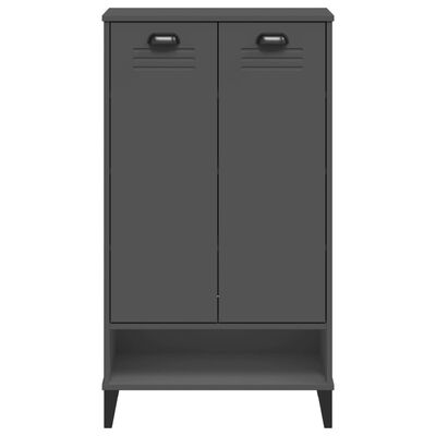 vidaXL Armoire à chaussures VIKEN gris anthracite bois d'ingénierie