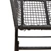 vidaXL Chaises de jardin lot de 2 Noir R&eacute;sine tress&eacute;e