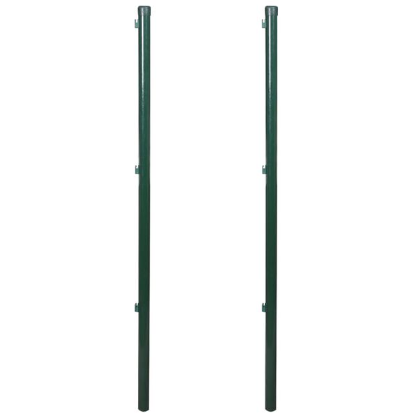 vidaXL Poteaux de cl&ocirc;ture 2 pcs 170 cm