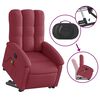 vidaXL Fauteuil inclinable de massage rouge bordeaux tissu