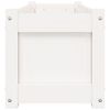vidaXL Jardini&egrave;res 2 pcs blanc bois de pin massif