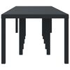 vidaXL Table de Jardin Anthracite 350 x 100 x 74 cm polyrotin