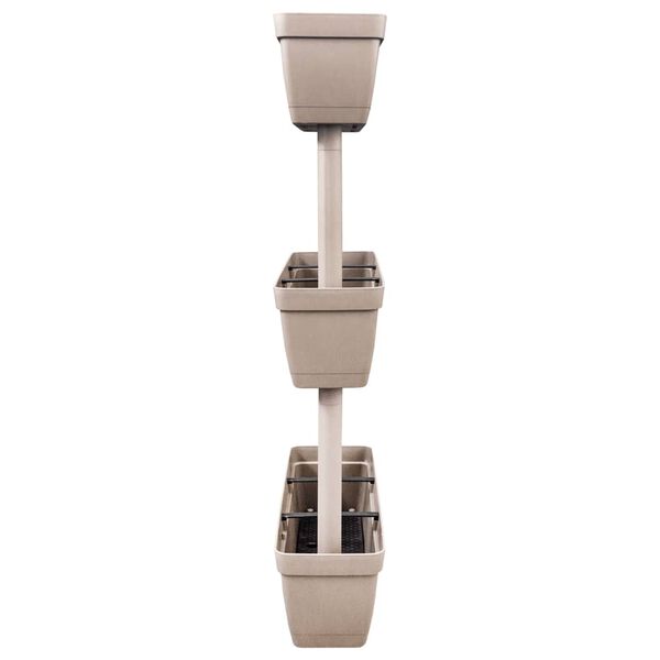 vidaXL Jardini&egrave;res 3 pcs 100 cm Taupe