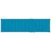 vidaXL Chaises longues lot de 2 avec coussin bleu Bois de teck solide