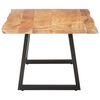 vidaXL Table basse avec bord naturel 115x60x40 cm Bois d'acacia massif