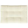 vidaXL Coussin de palette cr&egrave;me 120x80x12 cm tissu