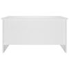 vidaXL Table basse blanc 80x55,5x41,5 cm bois d'ingénierie