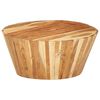 vidaXL Table basse &Oslash;65x31 cm Bois d'acacia solide