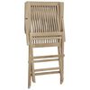 vidaXL Chaises de jardin pliantes lot de 2 gris 56x61x89cm bois teck