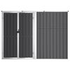 vidaXL Abri &agrave; outils de jardin anthracite 225x89x161cm acier galvanis&eacute;