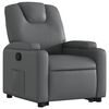 vidaXL Fauteuil inclinable gris similicuir