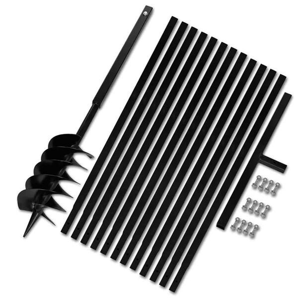 B&ecirc;che et tari&egrave;re manuelle 150 mm avec Rallonge 13 m acier