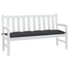vidaXL Coussin de banc de jardin anthracite m&eacute;lang&eacute; 150x50x7 cm tissu