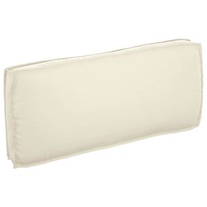 vidaXL Coussin Cr&egrave;me 120 x 50 x 12 cm Tissu Oxford