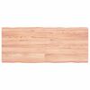 vidaXL Dessus de table bois massif trait&eacute; bordure assortie