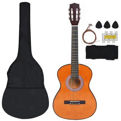 vidaXL Ensemble de guitare classique pour débutants 8 pcs 3/4 36"