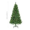 vidaXL Arbre de No&euml;l artificiel pr&eacute;-&eacute;clair&eacute; et boules vert 150 cm