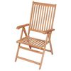 vidaXL Chaises inclinables de jardin lot de 2 Bois de teck solide